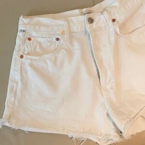Citizens of Humanity white Marlow style denim shorts. Size 27. Great condition!